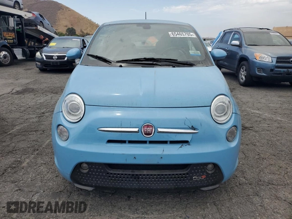 2017 FIAT 500e with VIN 3C3CFFGE9HT561445, listed as a Copart auction lot 65465705 with 59,314 mi miles and Clean title. Bid and sale history available at DreamBid. Image 5.