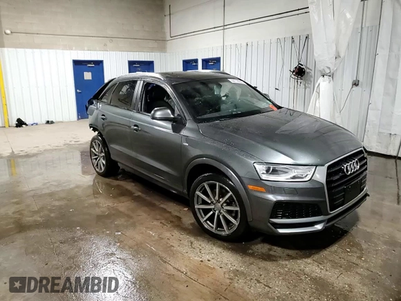 2018 Audi Q3 Premium with VIN WA1ECCFS3JR026977, listed as a Copart auction lot 44118955 with 94,373 mi miles and Salvage title. Bid and sale history available at DreamBid. Image 14.