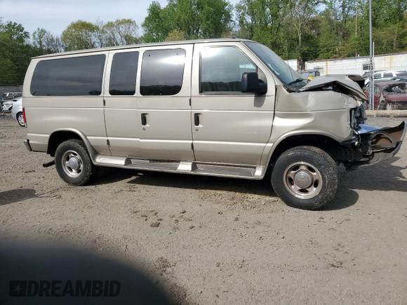 2013 Ford Econoline Cargo Commercial with VIN 1FTNE1EL3DDA02131, listed as a Copart auction lot 54057485 with 63,630 mi miles and Salvage title. Bid and sale history available at DreamBid. Image 4.