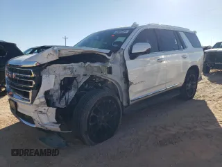 2022 GMC Yukon SLT with VIN 1GKS2BKDXNR266423, listed as a Copart auction lot 80882294 with 40,483 mi miles and Salvage Title. Bid and sale history available at carsss.com. Image 1.