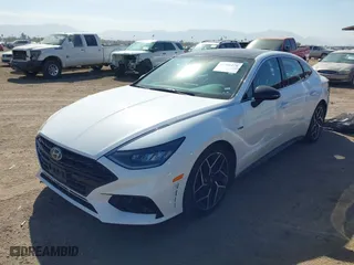 2023 Hyundai Sonata N Line with VIN KMHL14JC6PA262664, listed as a IAAI auction lot 41550278 with 54,647 mi miles. Bid and sale history available at carsss.com. Image 17.