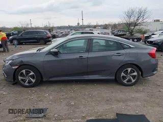 2019 Honda Civic Sedan LX with VIN 2HGFC2F66KH595946, listed as a IAAI auction lot 42017066 with 37,634 mi miles. Bid and sale history available at carsss.com. Image 14.