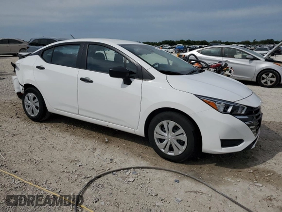 2024 Nissan Versa S with VIN 3N1CN8DVXRL893770, listed as a Copart auction lot 50451415 with 14,113 mi miles and Salvage Title. Bid and sale history available at DreamBid. Image 4.