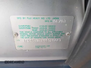 2004 Subaru Forester X с VIN JF1SG636X4G714227, выставлен на аукционе IAAI как лот 42522722 с пробегом 38 181 миль миль и . История ставок и продаж доступна на DreamBid. Изображение 9.