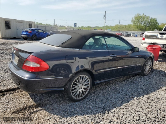 2008 Mercedes-Benz CLK-Class 5.5L with VIN WDBTK72FX8T093913, listed as a Copart auction lot 52350645 with 98,598 mi miles and Salvage Title. Bid and sale history available at carsss.com. Image 3.