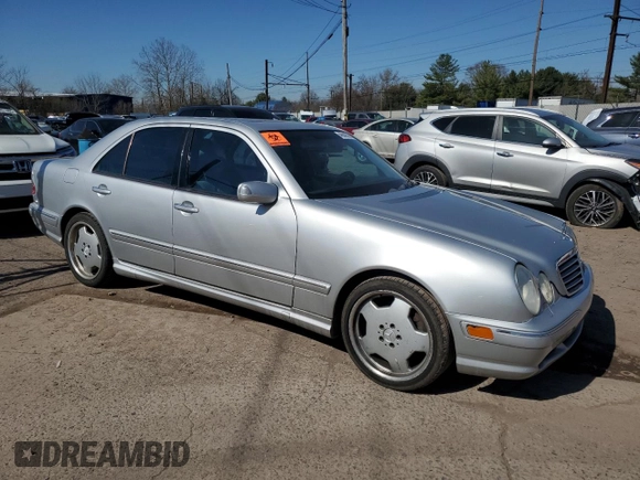 2001 Mercedes-Benz E with VIN WDBJF74J91B271089, listed as a Copart auction lot 49840085 with 46,148 mi miles and Clean Title. Bid and sale history available at DreamBid. Image 4.