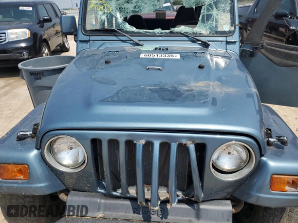 1999 Jeep Wrangler SE with VIN 1J4FY29P0XP422425, listed as a Copart auction lot 60513335 with Not provided miles and Clean title. Bid and sale history available at DreamBid. Image 11.