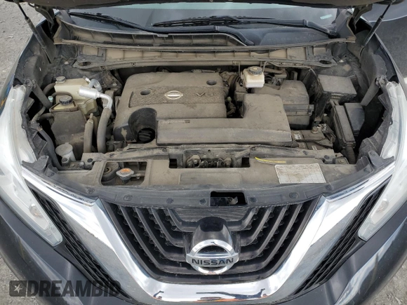 2016 Nissan Murano S with VIN 5N1AZ2MH9GN112388, listed as a Copart auction lot 53969355 with 130,875 mi miles and Salvage Title. Bid and sale history available at carsss.com. Image 12.