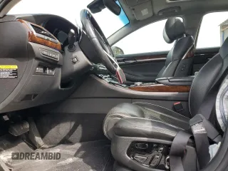 2018 Genesis G90 3.3T Premium with VIN KMHG34JA9JU043262, listed as a Copart auction lot 48592955 with 75,614 mi miles and Salvage Title. Bid and sale history available at carsss.com. Image 7.