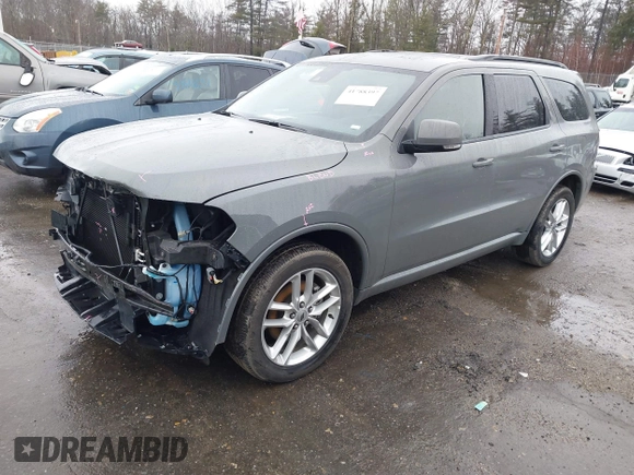 2022 Dodge Durango GT Plus with VIN 1C4RDJDGXNC219580, listed as a IAAI auction lot 41788397 with 38,155 mi miles and . Bid and sale history available at DreamBid. Image 2.