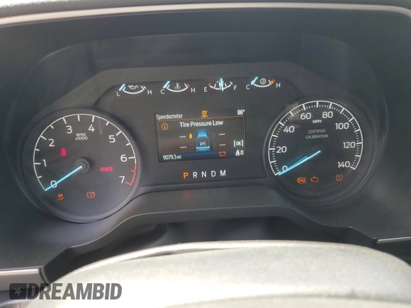 2023 Ford F-150 with VIN 1FTFW1P83PKE89261, listed as a Copart auction lot 56625325 with 9,079 mi miles and Salvage title. Bid and sale history available at DreamBid. Image 9.