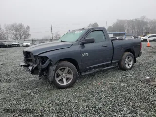 2014 Ram 1500 Tradesman with VIN 3C6JR6AGXEG316282, listed as a Copart auction lot 83717334 with 161,398 mi miles and Salvage Title. Bid and sale history available at carsss.com. Image 1.