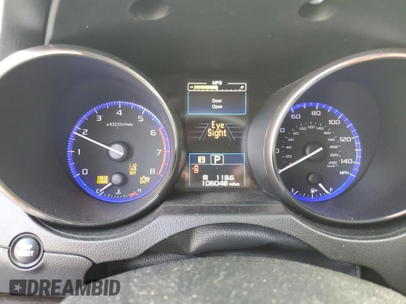 2016 Subaru Legacy Limited with VIN 4S3BNBN6XG3024382, listed as a Copart auction lot 59534995 with 106,048 mi miles and Salvage title. Bid and sale history available at DreamBid. Image 9.