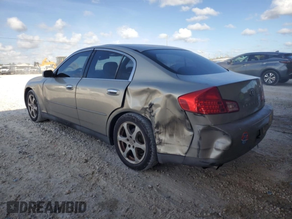 2003 Infiniti G35 w/Leather with VIN JNKCV51E53M317323, listed as a Copart auction lot 44179645 with 192,228 mi miles and Salvage Title. Bid and sale history available at carsss.com. Image 2.