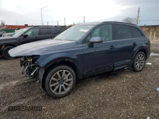 2023 Audi Q7 Premium Plus with VIN WA1LCBF74PD018874, listed as a Copart auction lot 50329145 with 24,558 mi miles and Salvage title. Bid and sale history available at DreamBid. Image 1.