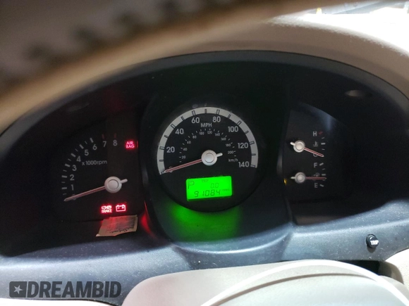 2005 Kia Sportage LX with VIN KNDJE723857118317, listed as a Copart auction lot 80383494 with 91,084 mi miles and Salvage Title. Bid and sale history available at carsss.com. Image 9.