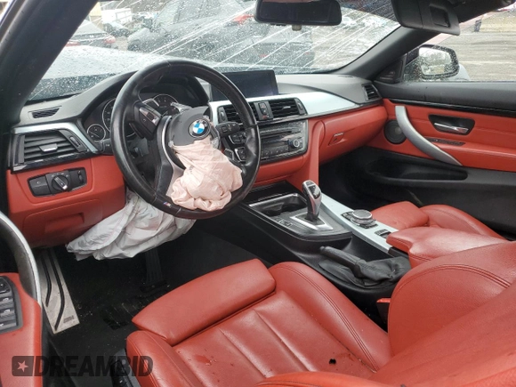2015 BMW 4 Series 435i xDrive with VIN WBA3T7C56FP942328, listed as a Copart auction lot 52410695 with Not provided miles and Salvage title. Bid and sale history available at DreamBid. Image 8.