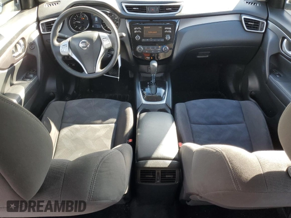 2015 Nissan Rogue SV with VIN KNMAT2MVXFP591564, listed as a Copart auction lot 48333455 with 77,453 mi miles and Salvage Title. Bid and sale history available at DreamBid. Image 8.