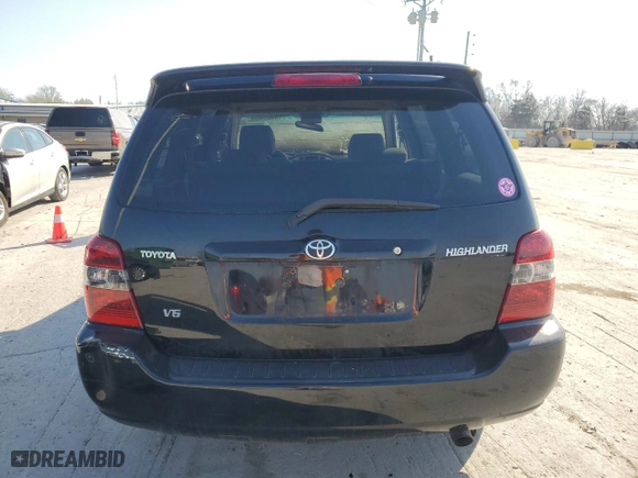 2005 Toyota Highlander with VIN JTEDP21A350047557, listed as a Copart auction lot 49055085 with 0 mi miles and Clean Title. Bid and sale history available at carsss.com. Image 6.