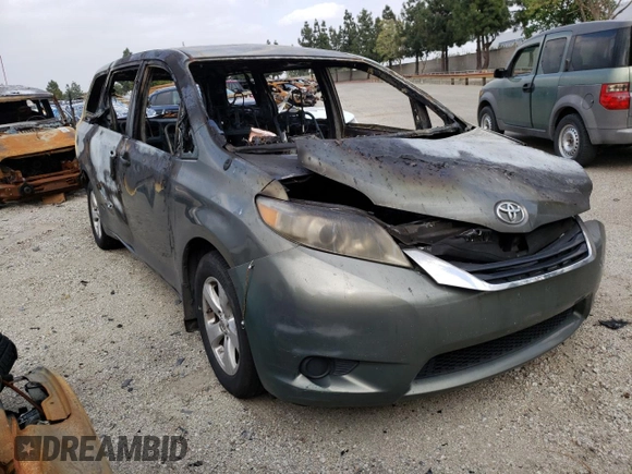 2011 Toyota Sienna LE AAS with VIN 5TDKK3DC1BS145248, listed as a Copart auction lot 50644035 with Not Provided miles and Non Repairable. Bid and sale history available at DreamBid. Image 4.