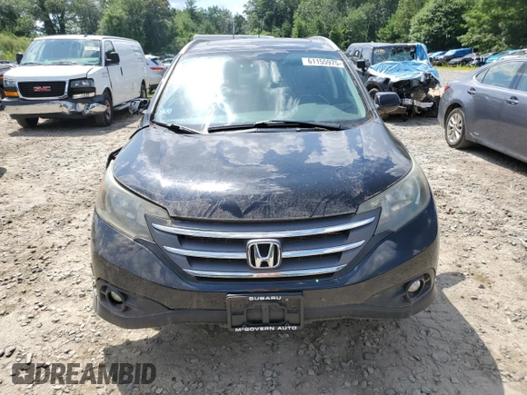 2012 Honda CR-V EX-L with VIN 2HKRM4H72CH604838, listed as a Copart auction lot 61155975 with 142,279 mi miles and Clean title. Bid and sale history available at DreamBid. Image 5.