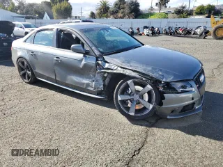 2012 Audi S4 Prestige with VIN WAUKGAFL6CA082324, listed as a Copart auction lot 45993045 with 57,768 mi miles and Salvage Title. Bid and sale history available at carsss.com. Image 4.