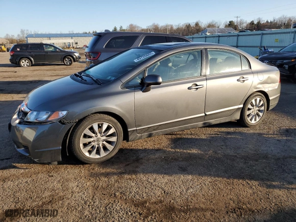 2011 Honda Civic Sdn EX-L with VIN 2HGFA1F93BH517375, listed as a Copart auction lot 49720865 with 101,675 mi miles and Salvage Title. Bid and sale history available at carsss.com. Image 1.