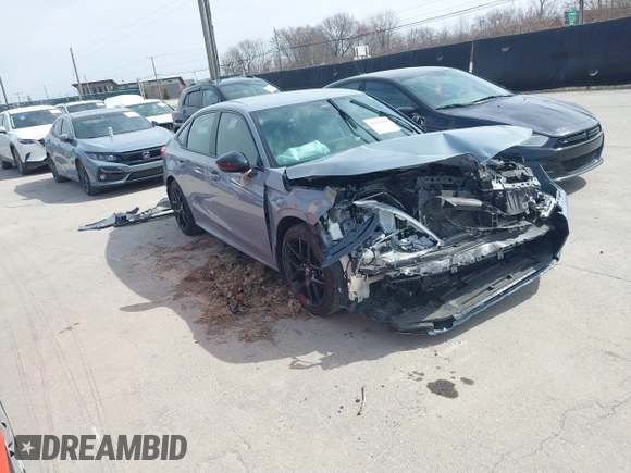 2024 Honda Civic Sport with VIN 2HGFE2F54RH502871, listed as a IAAI auction lot 41839206 with 36,277 mi miles and . Bid and sale history available at DreamBid. Image 1.
