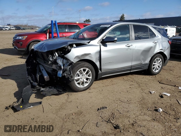 2024 Chevrolet Equinox LT with VIN 3GNAXKEG8RS104153, listed as a Copart auction lot 50540185 with 16,455 mi miles and Non Repairable. Bid and sale history available at DreamBid. Image 1.