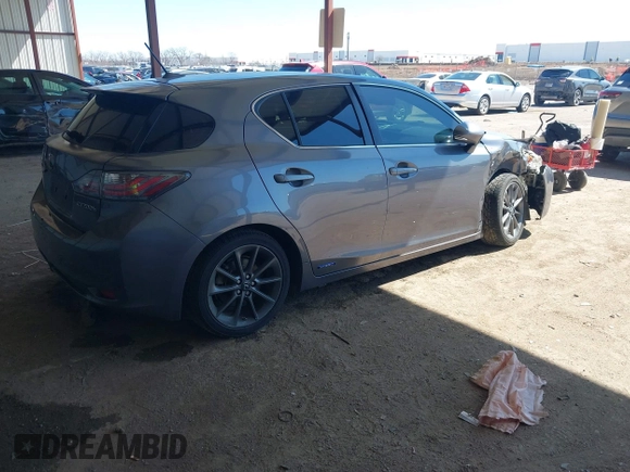 2012 Lexus CT CT 200h with VIN JTHKD5BH1C2089291, listed as a IAAI auction lot 41764841 with 110,328 mi miles and . Bid and sale history available at carsss.com. Image 4.