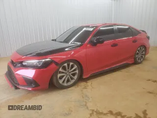 2023 Honda Civic Si z VIN 2HGFE1E56PH475990, wystawiony jako Copart lot #56703485 z przebiegiem 45 187 mil mil oraz Czysty tytuł • Clean title. Historia ofert i sprzedaży dostępna na DreamBid. Obrazek 1.