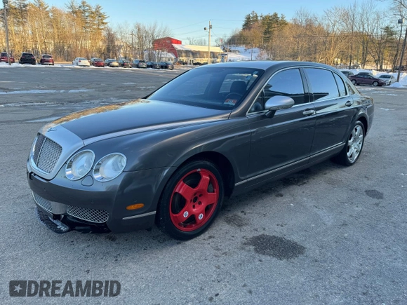 2008 Bentley Flying Spur with VIN SCBBR93W48C052621, listed as a Copart auction lot 44804635 with 142,600 mi miles and Clean Title. Bid and sale history available at DreamBid. Image 2.