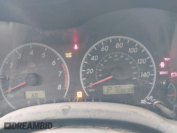 2011 Toyota Corolla L with VIN 2T1BU4EE3BC607950, listed as a IAAI auction lot 39460408 with 158,699 mi miles and . Bid and sale history available at DreamBid. Image 7.