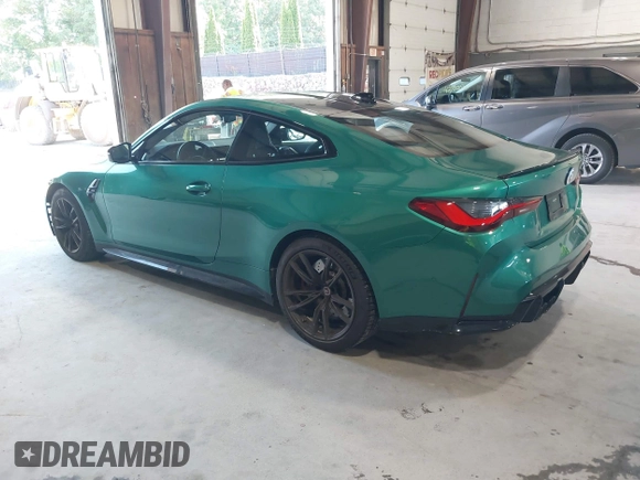 2023 BMW M4 with VIN WBS53AZ04PCM21453, listed as a IAAI auction lot 42751418 with 13,855 mi miles and . Bid and sale history available at DreamBid. Image 3.