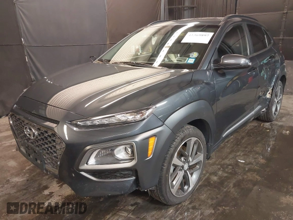2019 Hyundai Kona Ultimate with VIN KM8K5CA57KU325421, listed as a IAAI auction lot 41369897 with 30,733 mi miles. Bid and sale history available at carsss.com. Image 2.