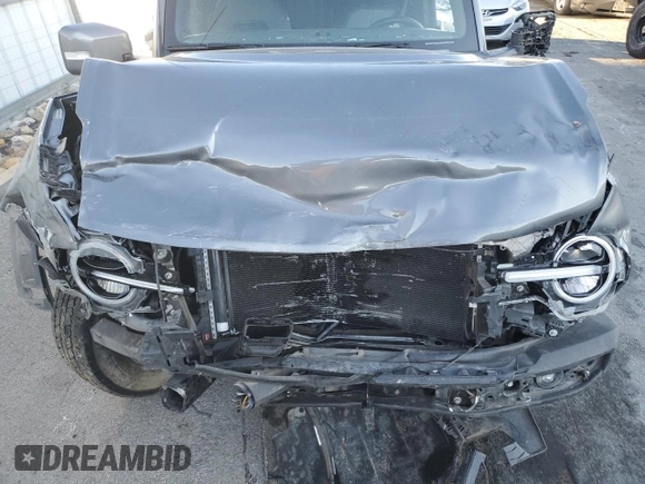 2022 Ford Bronco with VIN 1FMEE5DP0NLA77206, listed as a Copart auction lot 83041744 with 0 mi miles and Salvage Title. Bid and sale history available at carsss.com. Image 11.