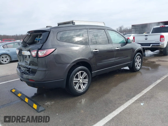 2017 Chevrolet Traverse LS with VIN 1GNKRFKD6HJ192586, listed as a IAAI auction lot 41694303 with 133,328 mi miles. Bid and sale history available at carsss.com. Image 4.