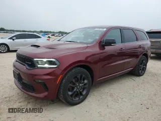 2022 Dodge Durango GT Plus z VIN 1C4RDHDG4NC198749, wystawiony jako Copart lot #51352165 z przebiegiem 33 340 mil mil oraz Czysty tytuł • Clean title. Historia ofert i sprzedaży dostępna na DreamBid. Obrazek 1.