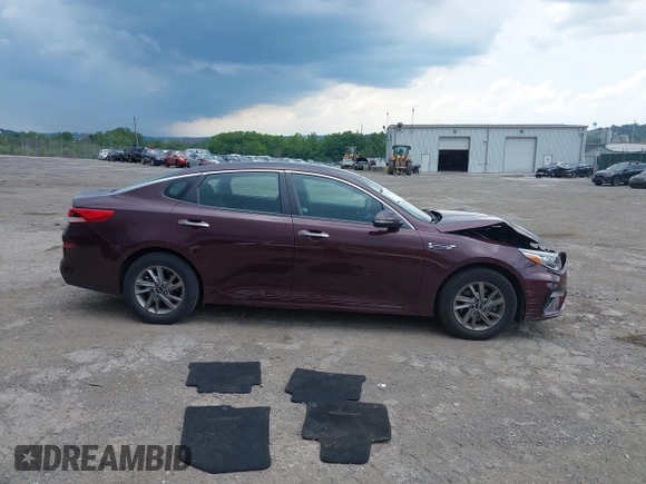 2019 Kia Optima LX with VIN 5XXGT4L36KG377856, listed as a IAAI auction lot 42615007 with 37,647 mi miles and . Bid and sale history available at DreamBid. Image 13.