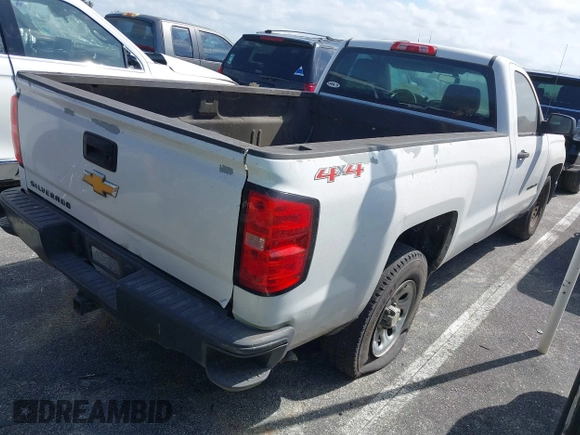 2015 Chevrolet Silverado 1500 Work Truck with VIN 1GCNKPEH5FZ240995, listed as a IAAI auction lot 41571561 with 56,149 mi miles. Bid and sale history available at carsss.com. Image 4.