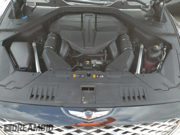 2022 Genesis GV80 with VIN KMUHCESC4NU080544, listed as a Copart auction lot 50538965 with 27,720 mi miles and Salvage title. Bid and sale history available at DreamBid. Image 12.