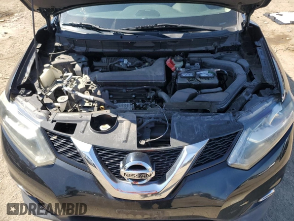 2016 Nissan Rogue SL with VIN 5N1AT2MV2GC834739, listed as a Copart auction lot 52428095 with 56,641 mi miles and Salvage Title. Bid and sale history available at DreamBid. Image 12.