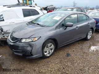 2014 Honda Civic Sedan LX with VIN 19XFB2F50EE024591, listed as a IAAI auction lot 41909219 with 118,233 mi miles. Bid and sale history available at carsss.com. Image 2.