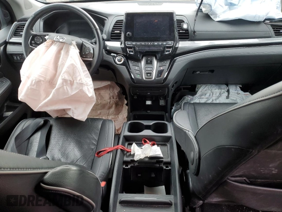 2022 Honda Odyssey Touring with VIN 5FNRL6H82NB502819, listed as a Copart auction lot 50326855 with 75,742 mi miles and Salvage title. Bid and sale history available at DreamBid. Image 8.