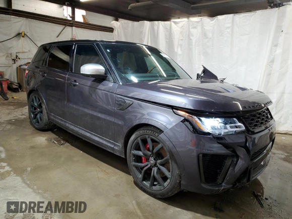 2021 Land Rover Range Rover Sport SVR z VIN SALWZ2RE2MA775371, wystawiony jako Copart lot #84211924 z przebiegiem 23 017 mil mil oraz Szkody całkowita. Historia ofert i sprzedaży dostępna na DreamBid. Obrazek 4.