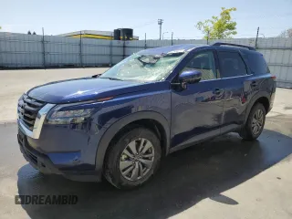 2025 Nissan Pathfinder SV with VIN 5N1DR3BA6SC230699, listed as a Copart auction lot 52243735 with 2,192 mi miles and Salvage title. Bid and sale history available at DreamBid. Image 1.
