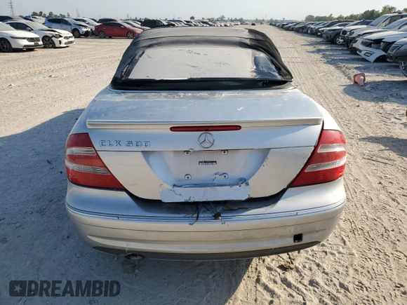 2005 Mercedes-Benz CLK 500 with VIN WDBTK75G15T034331, listed as a Copart auction lot 72636504 with Not Provided miles and Salvage Title. Bid and sale history available at DreamBid. Image 6.