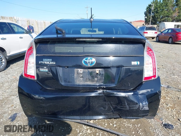 2013 Toyota Prius One with VIN JTDKN3DU7D5590828, listed as a IAAI auction lot 41892483 with 100,925 mi miles. Bid and sale history available at carsss.com. Image 16.