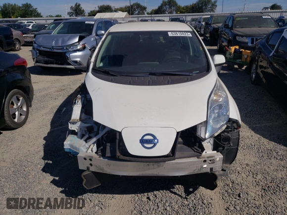 2016 Nissan LEAF S with VIN 1N4AZ0CP4GC301873, listed as a Copart auction lot 63810823 with 47,794 mi miles. Bid and sale history available at carsss.com. Image 5.