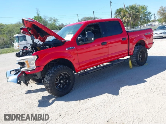 2018 Ford F-150 XL with VIN 1FTEW1E53JFA02130, listed as a IAAI auction lot 41769332 with 186,681 mi miles. Bid and sale history available at carsss.com. Image 20.